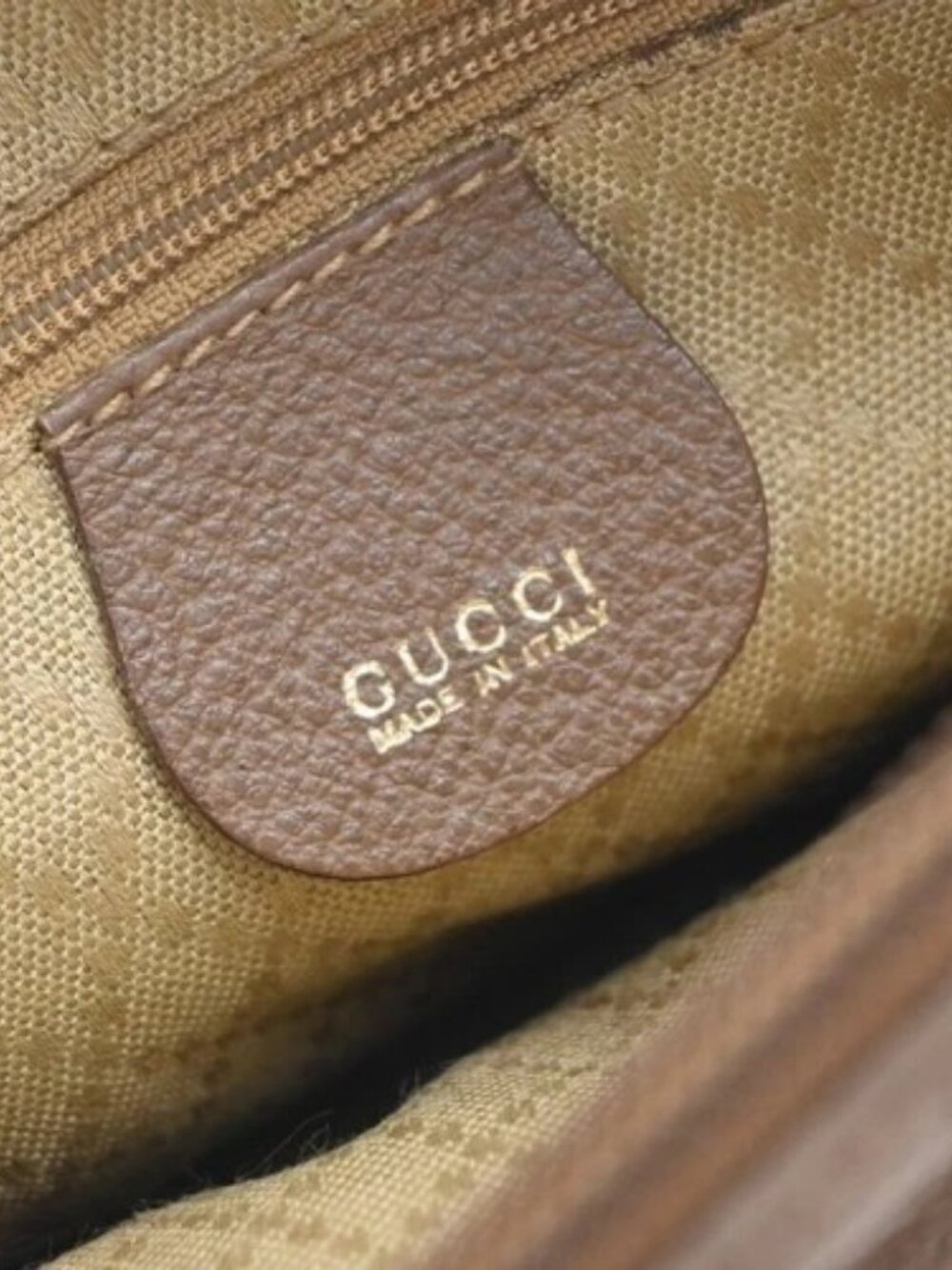 GUCCI Logo Bamboo 2Way Mini Shoulder Hand Bag Suede Leather Brown GHW 62EG353 - Picture 14 of 15
